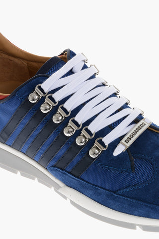 Tech Fabbric Low Sneakers with Contrasting Details