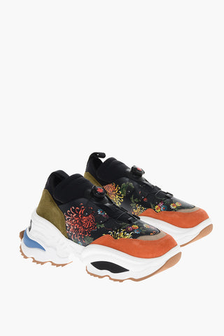 Contrasting Desing Low Sneakerswith Technical Fastening