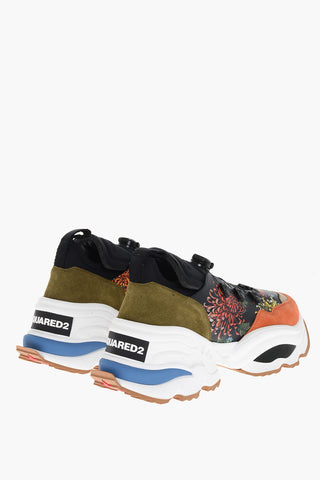 Contrasting Desing Low Sneakerswith Technical Fastening