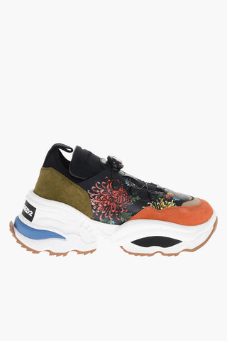 Contrasting Desing Low Sneakerswith Technical Fastening