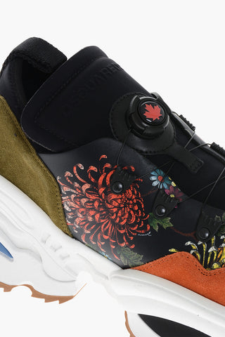 Contrasting Desing Low Sneakerswith Technical Fastening
