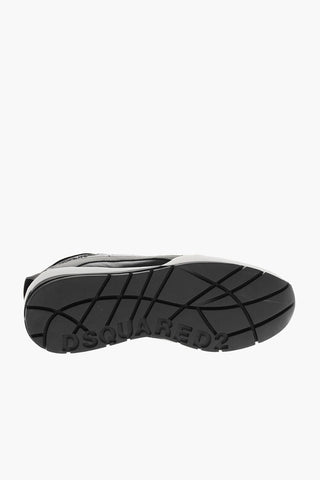 Leather Low Sneakerswith Embroidered Details