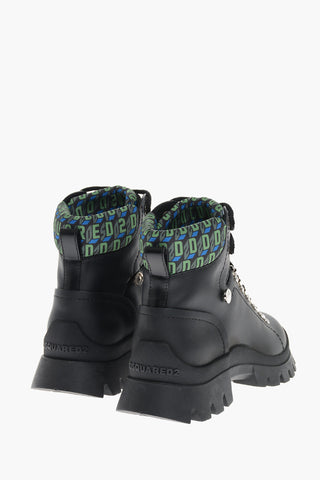 Trecking Boots with Monogram Fabbric Inserts