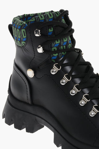 Trecking Boots with Monogram Fabbric Inserts