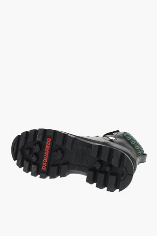 Trecking Boots with Monogram Fabbric Inserts