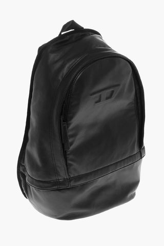 Solid Color Leather and Fabric RAVE Backpack