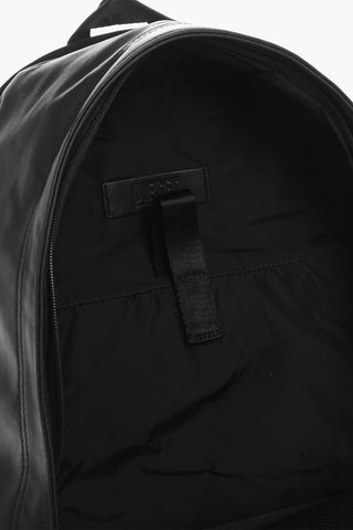 Solid Color Leather and Fabric RAVE Backpack