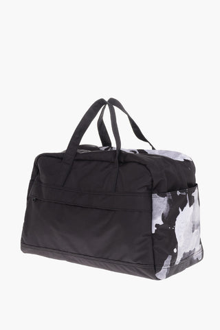 Fabric RAVE Duffle Bag with Acid-Wash Effect Maxi Logo