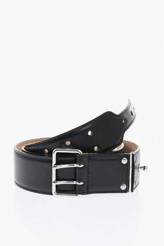 Solid Color Leather Belt 40mm