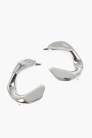 Silver-Tone Brass Earrings