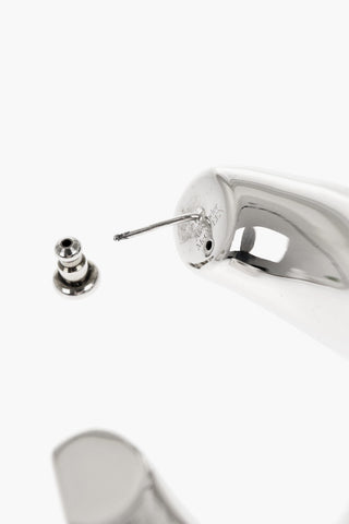 Silver-Tone Brass Earrings