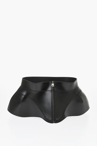 Leather Waistbelt with Zip Closure 190mm