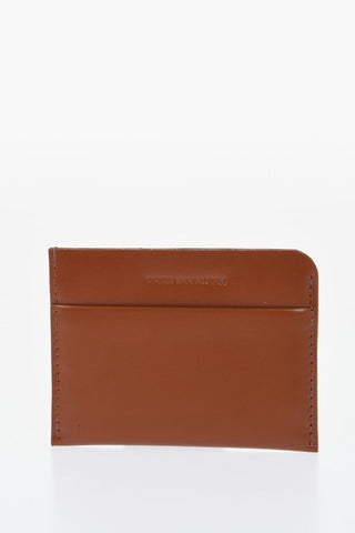 Solid Color Leather Card Holder