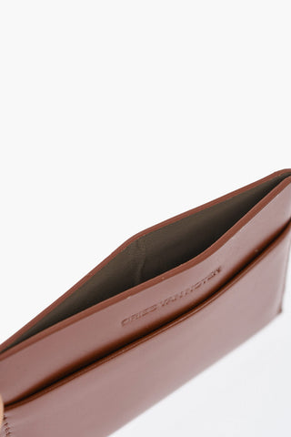 Solid Color Leather Card Holder