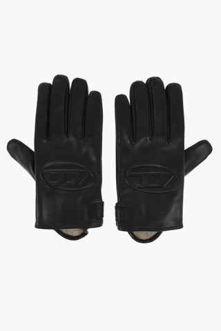 Leather G-REIES Gloves with Wool Lining