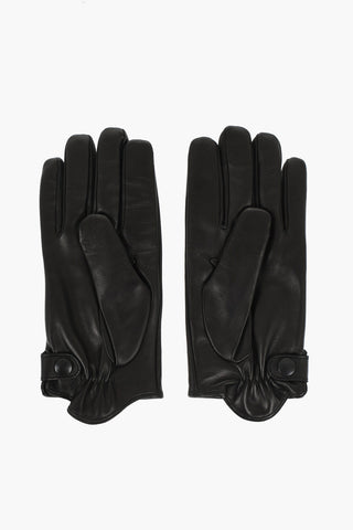 Leather G-REIES Gloves with Wool Lining