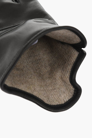 Leather G-REIES Gloves with Wool Lining