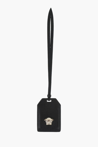 Leather Luggage Tag with Medusa