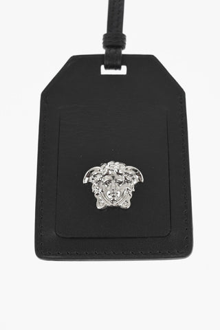 Leather Luggage Tag with Medusa