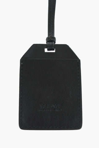 Leather Luggage Tag with Medusa