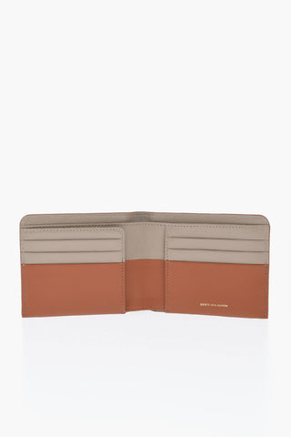 Leather Wallet with Two-Tone Inner