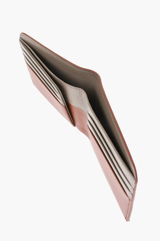 Leather Wallet with Two-Tone Inner
