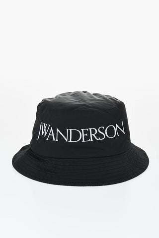 Solid Color Bucket Hat with Embroidered Logo