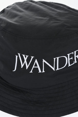 Solid Color Bucket Hat with Embroidered Logo