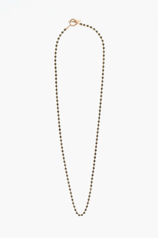 Collana In Strass Effetto Dorato