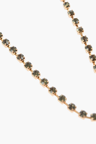 Collana In Strass Effetto Dorato