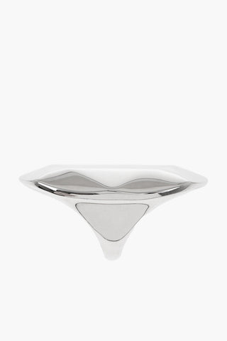 실버 효과 황동 엄지 반지