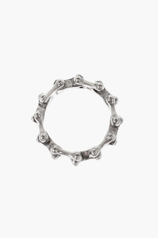Anello in Ottone Effetto Argentato