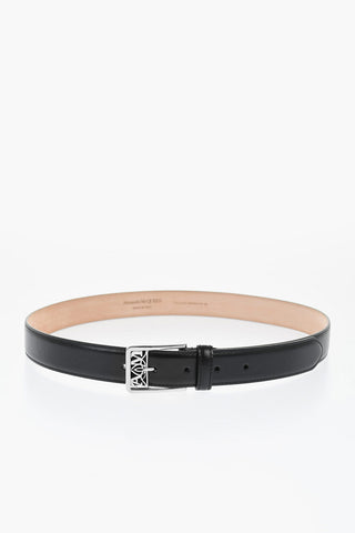 Solid Color Leather Belt 30mm