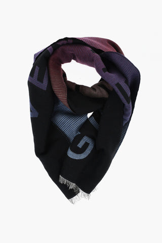 Gradient Effcet Wool Scarf