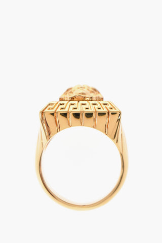 Anello Sigillo MEDUSDA In Effetto Dorato