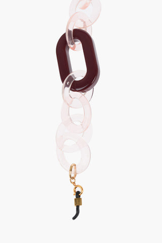 Einfarbige Brillenkette