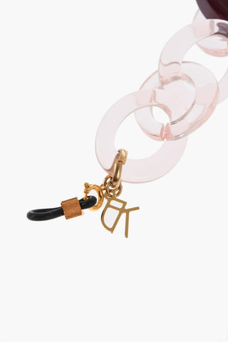 Einfarbige Brillenkette