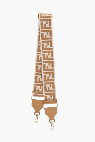 Logoed Fabric Strap With Leather Details
