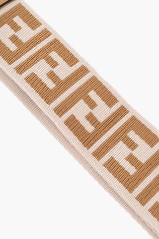 Logoed Fabric Strap With Leather Details