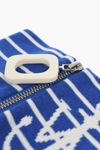 Scaldacollo in Lana a Righe con Chiusura Zip