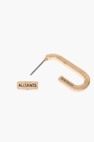 Golden Effect Brass C Hoop Earrings