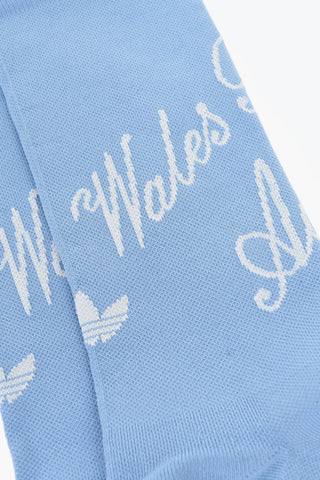 WALES BONNER Calzini Lunghi con Logo All-Over