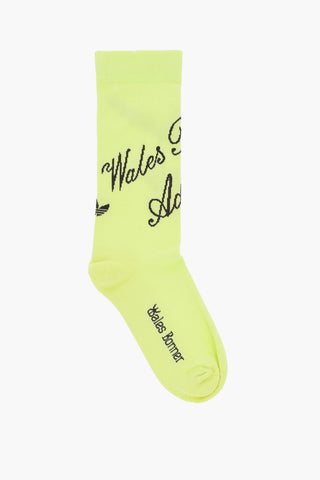 WALES BONNER Long Socks with All-Over Logo