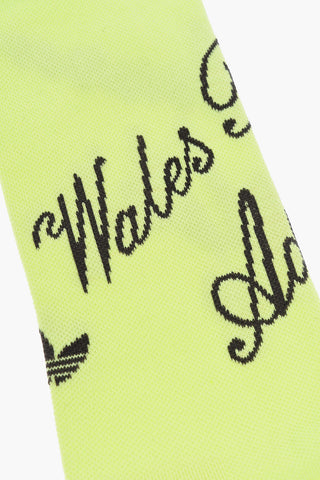 WALES BONNER Long Socks with All-Over Logo