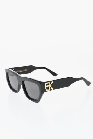 Oversized SILENCIO Sunglasses with Embossed Monogram