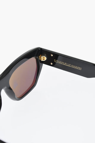 Oversized SILENCIO Sunglasses with Embossed Monogram