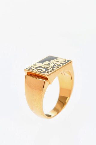 Anello Sigillo Effetto Dorato