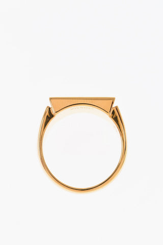 Anello Sigillo Effetto Dorato
