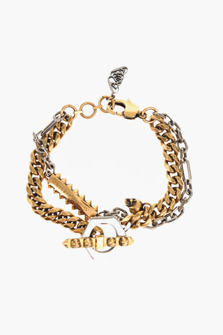 Two-Tone Brass Bracelet