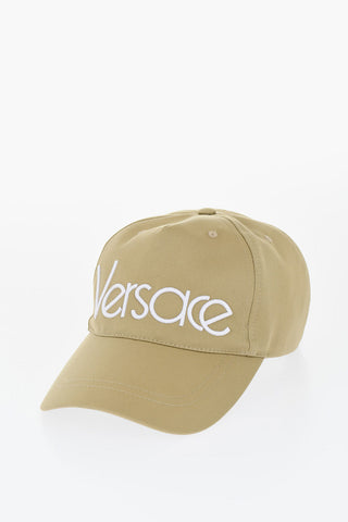 Cappello Da Baseball in Twill di Cotone con Logo In Rilievo